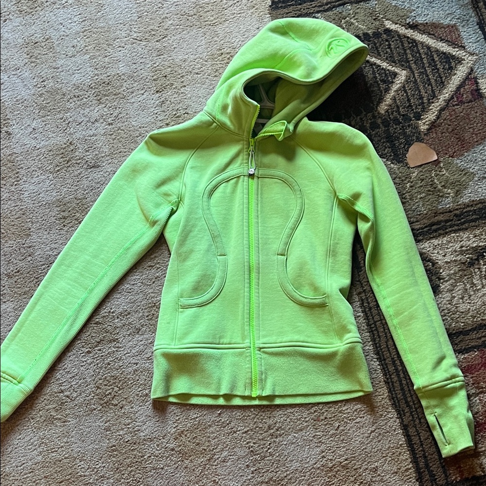 Lululemon Athletica Neon Green Hoodie